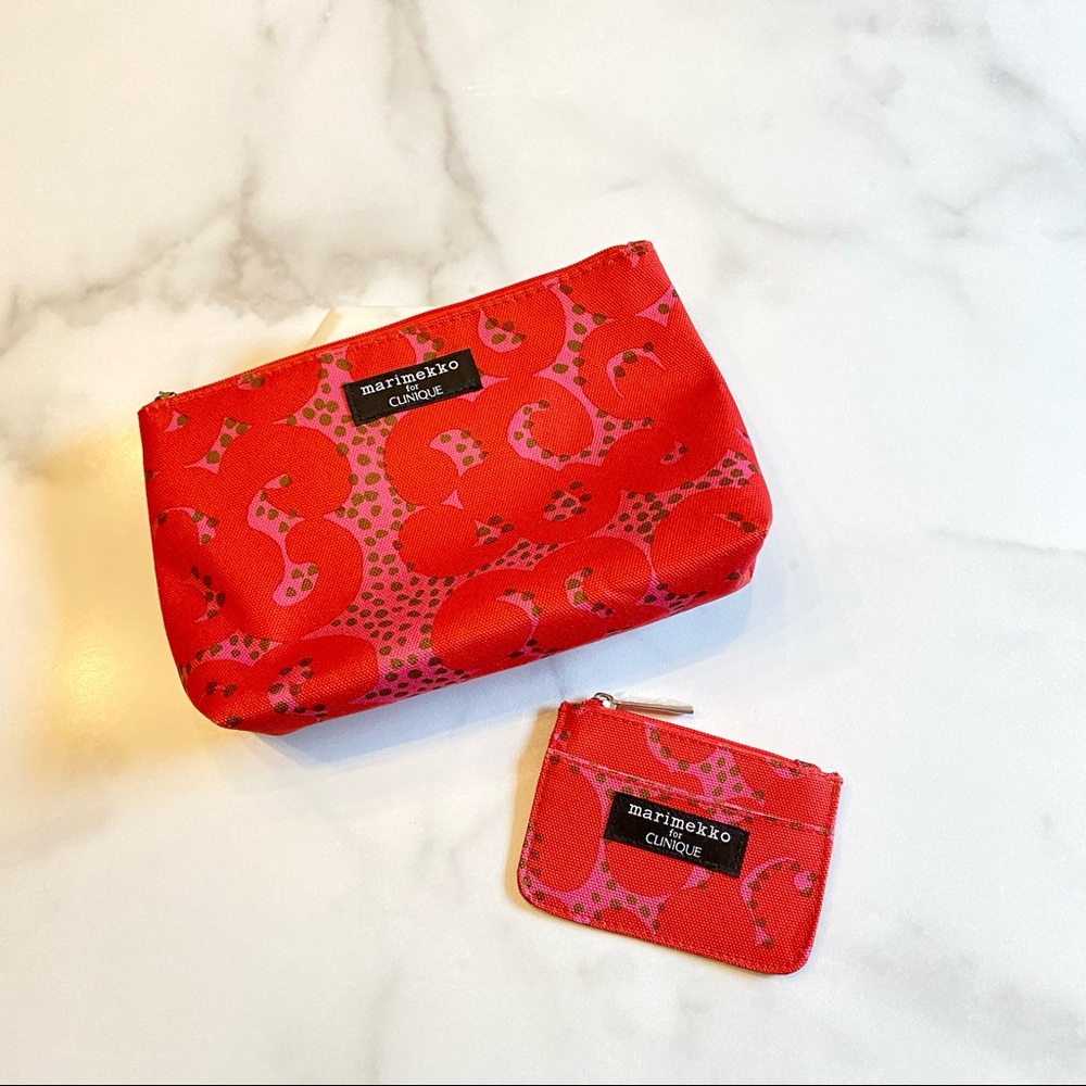 Clinique Cosmetics Bag & Credit Card Holder